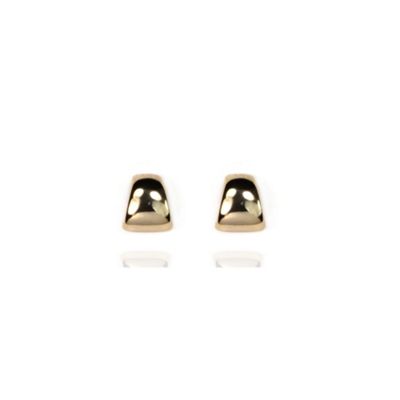 Gold plated button post earring